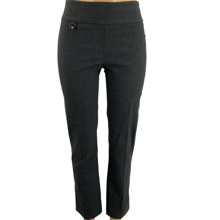 Lisette Black/Gray Stripe Pre-Owned Ladies Pants - Size 6