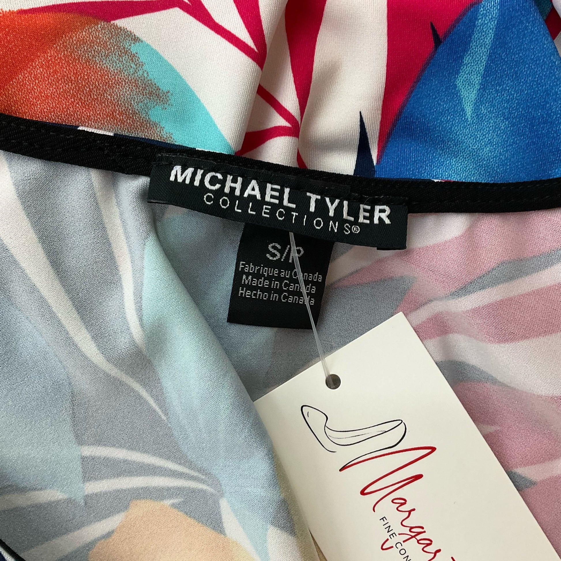 Michael Tyler Multi-Color Tropical Floral Sleeveless Dress – Size Small, Excellent Pre-Owned - Margaret’s Fine Consignment
