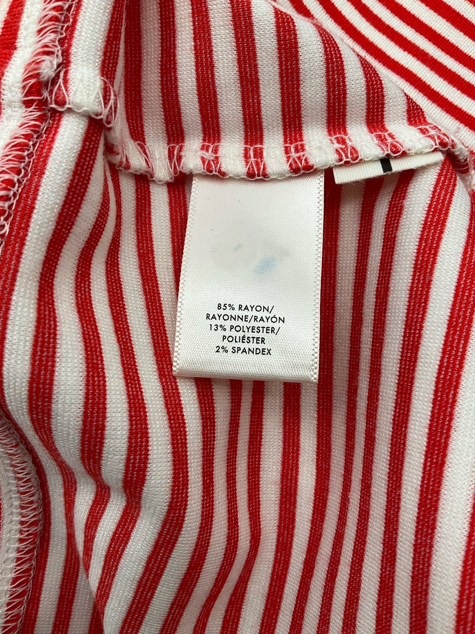 Ann Taylor Red/White Stripe Pre-Owned Ladies Dress - Size 6 Petite