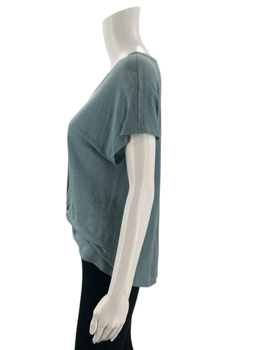 Loft Blue Heathered Pre-Owned Ladies Top - Size Small