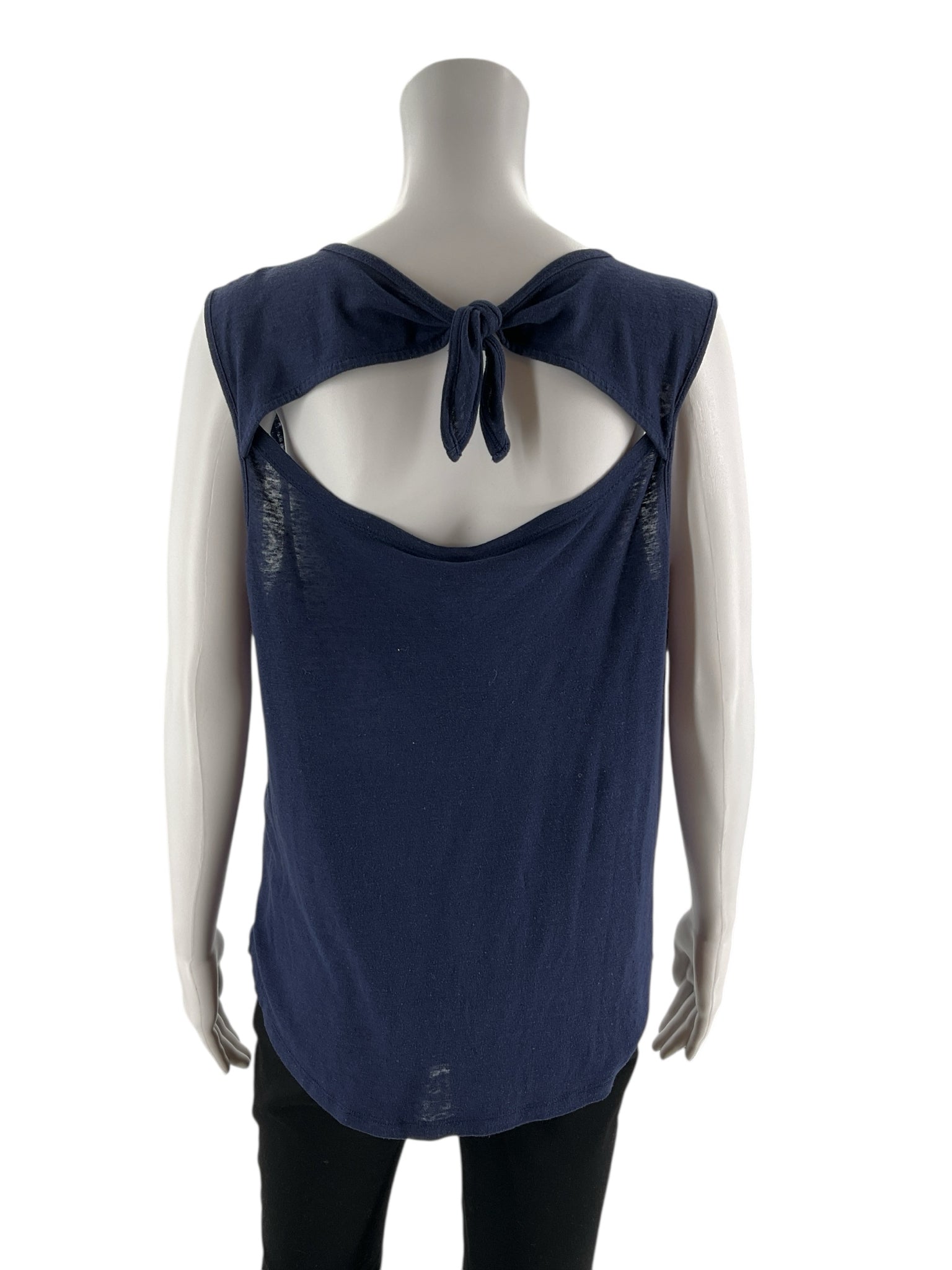 Old Navy - Navy Solid Pre-Owned Ladies Casual Top - Size Large