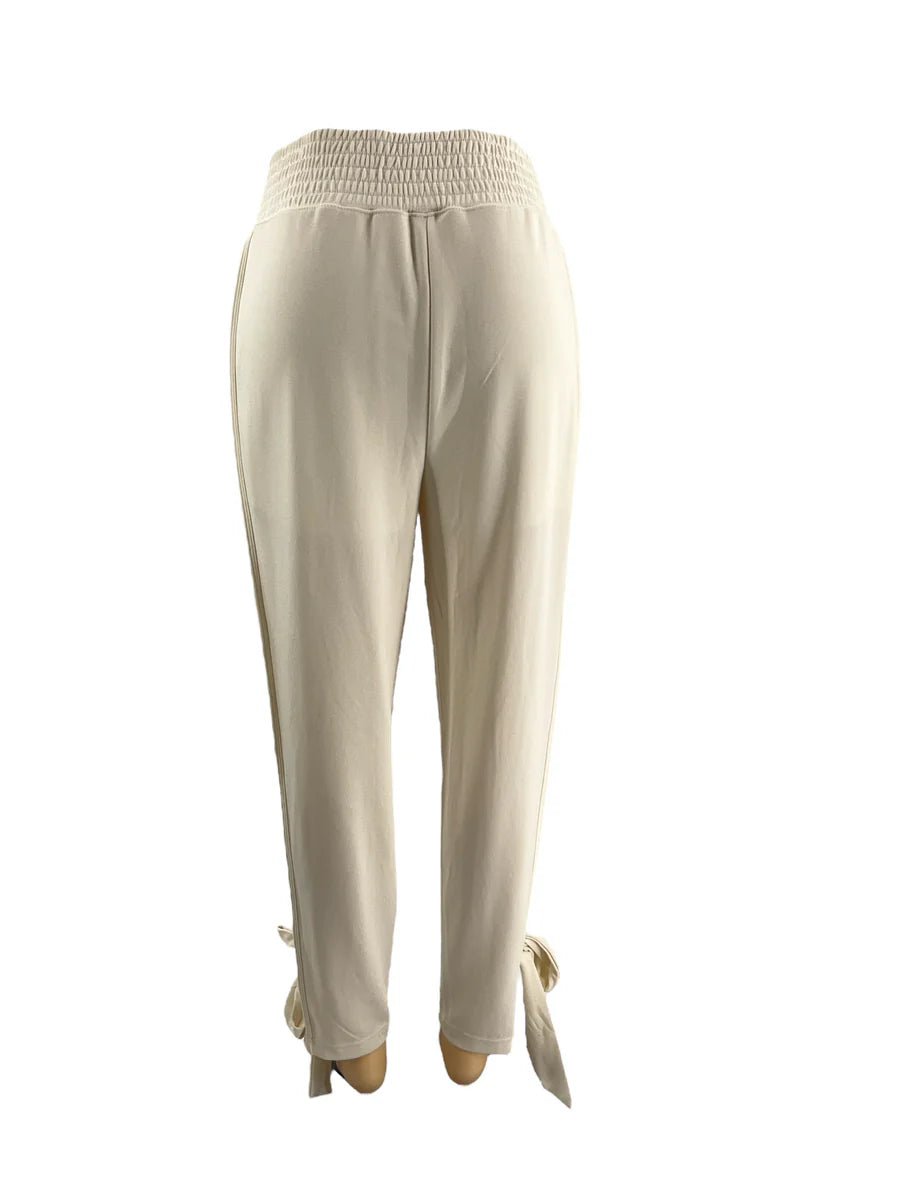 Fabletics Cream Pre-Owned Ladies Pants – Size Large