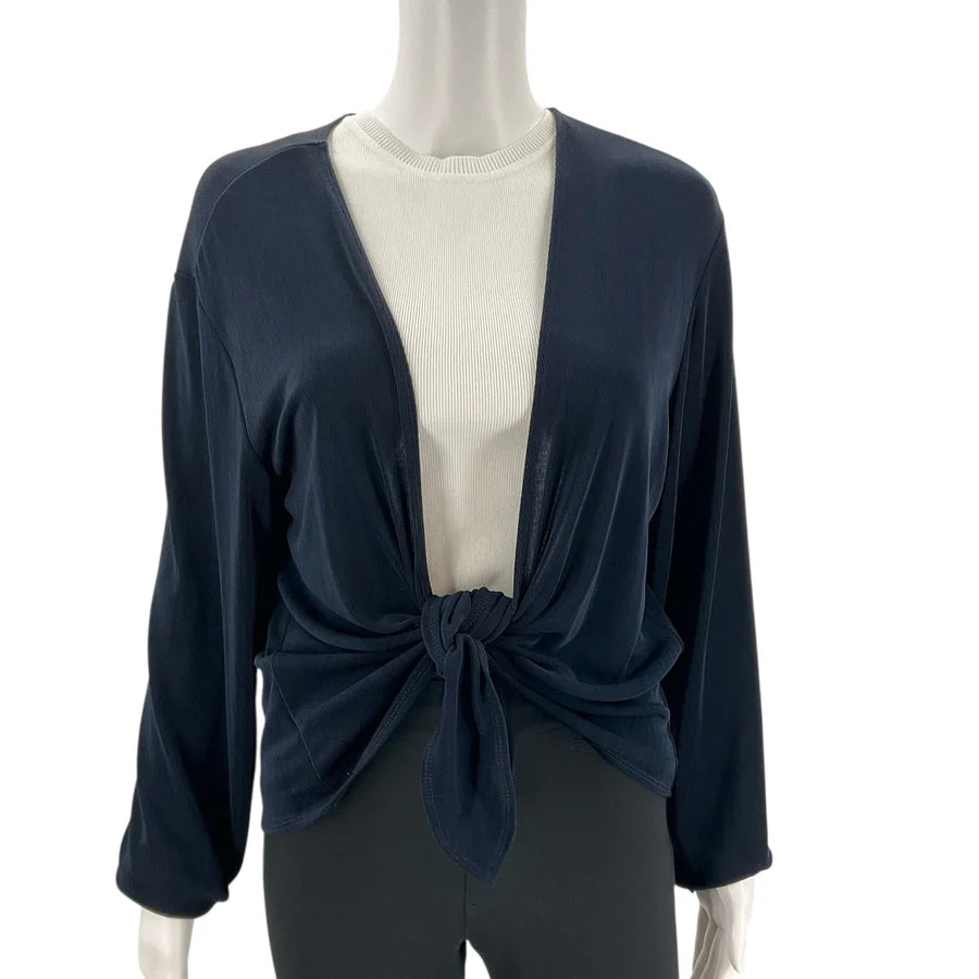Chico’s Navy Blue Pre-Owned Ladies Cardigan - Size XL
