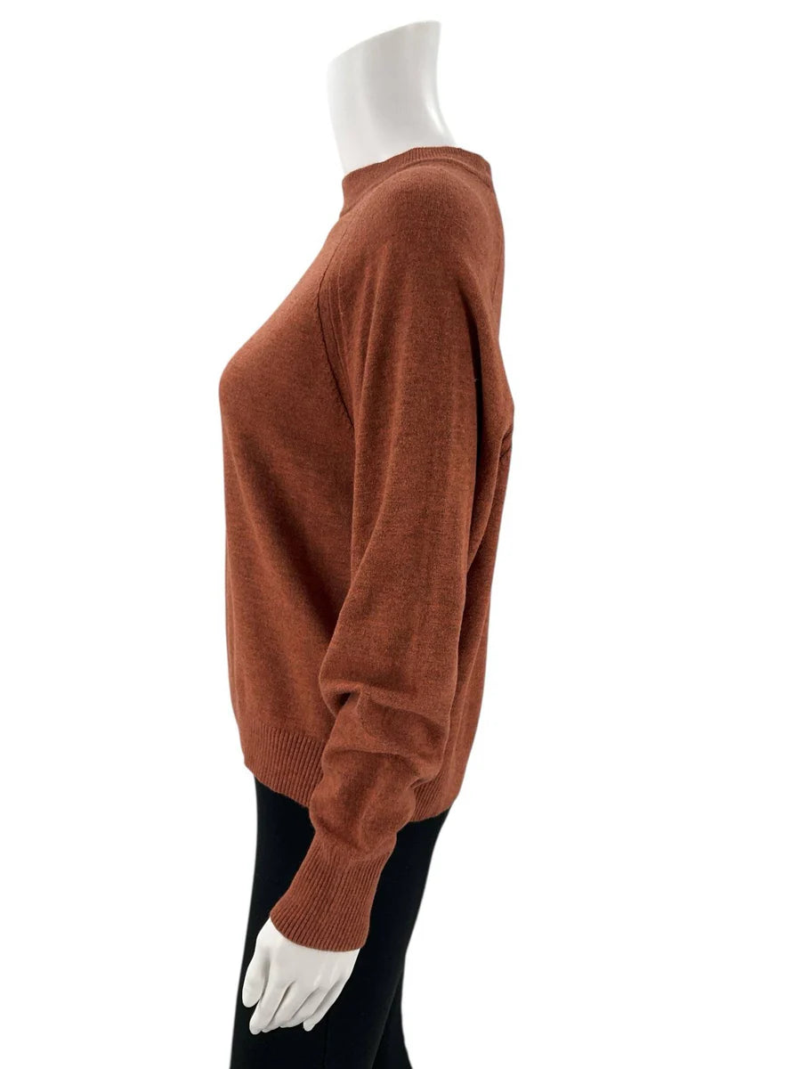 A New Day Burnt Orange Heathered Sweater - Size Small