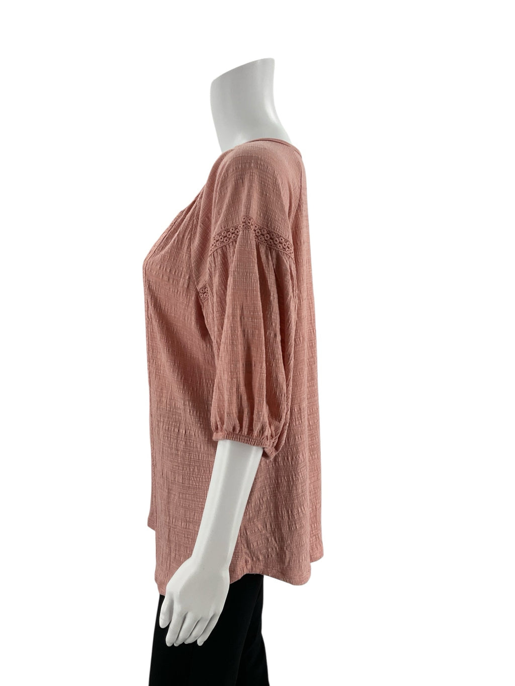 Adrienne Vittadin Pink Solid Pre-Owned Ladies Top - Size Large