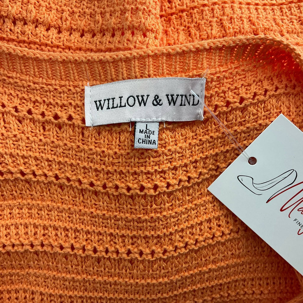 Willow & Wind Orange Knit Pre-Owned Ladies Dress - Size Large - Margaret’s Fine Consignment