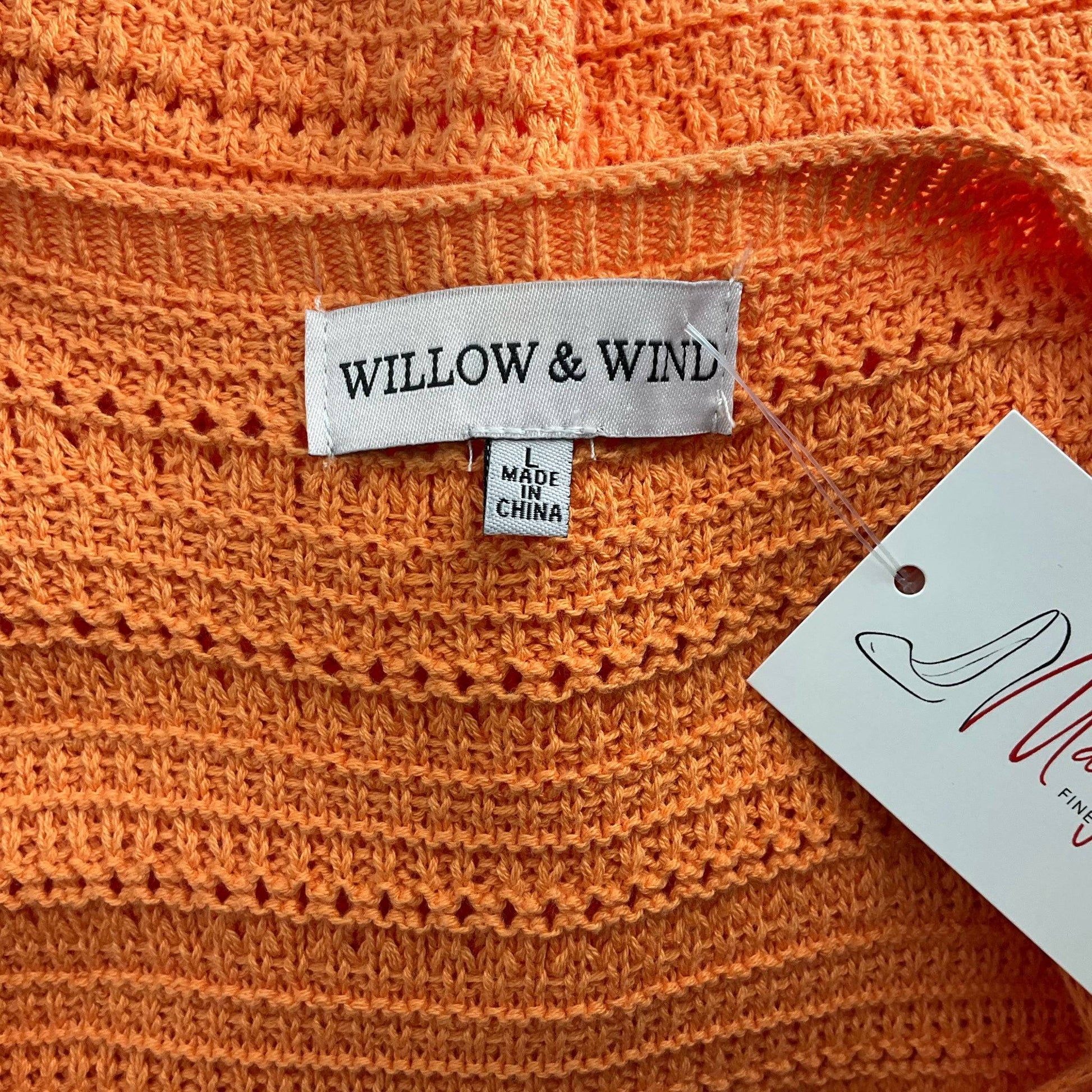 Willow & Wind Orange Knit Pre-Owned Ladies Dress - Size Large - Margaret’s Fine Consignment