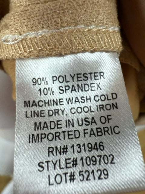 Jude Connally Tan suede Solid Pre-Owned Ladies Dress - Size XS