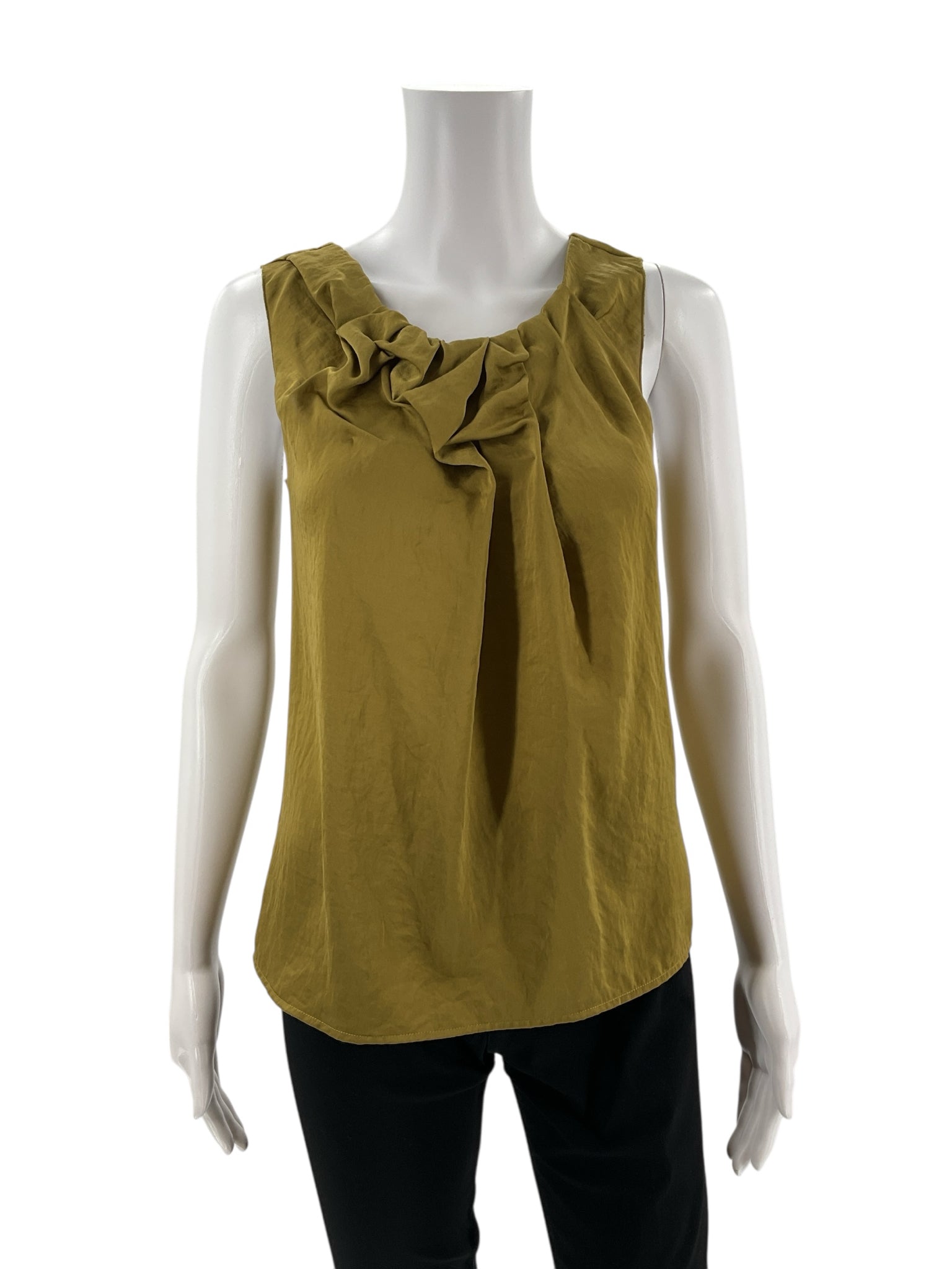 Loft Green Solid Pre-Owned Ladies Top - Size XS Petite