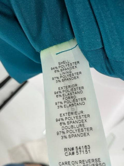 Calvin Klein Teal Solid Pre-Owned Ladies Dress - Size 8