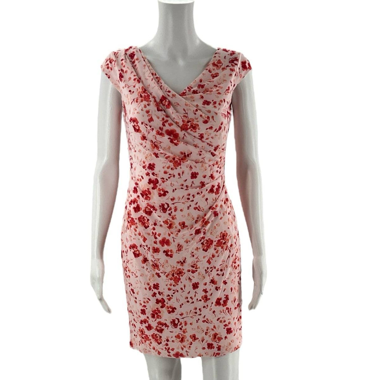 Lauren Pink Floral Pre-Owned Ladies Dress - Size 2 Petite - Margaret’s Fine Consignment