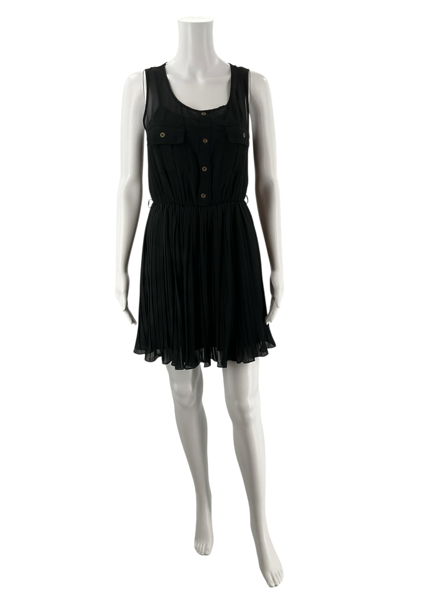 Epilogue Black Solid Pre-Owned Ladies Dress - Size Small