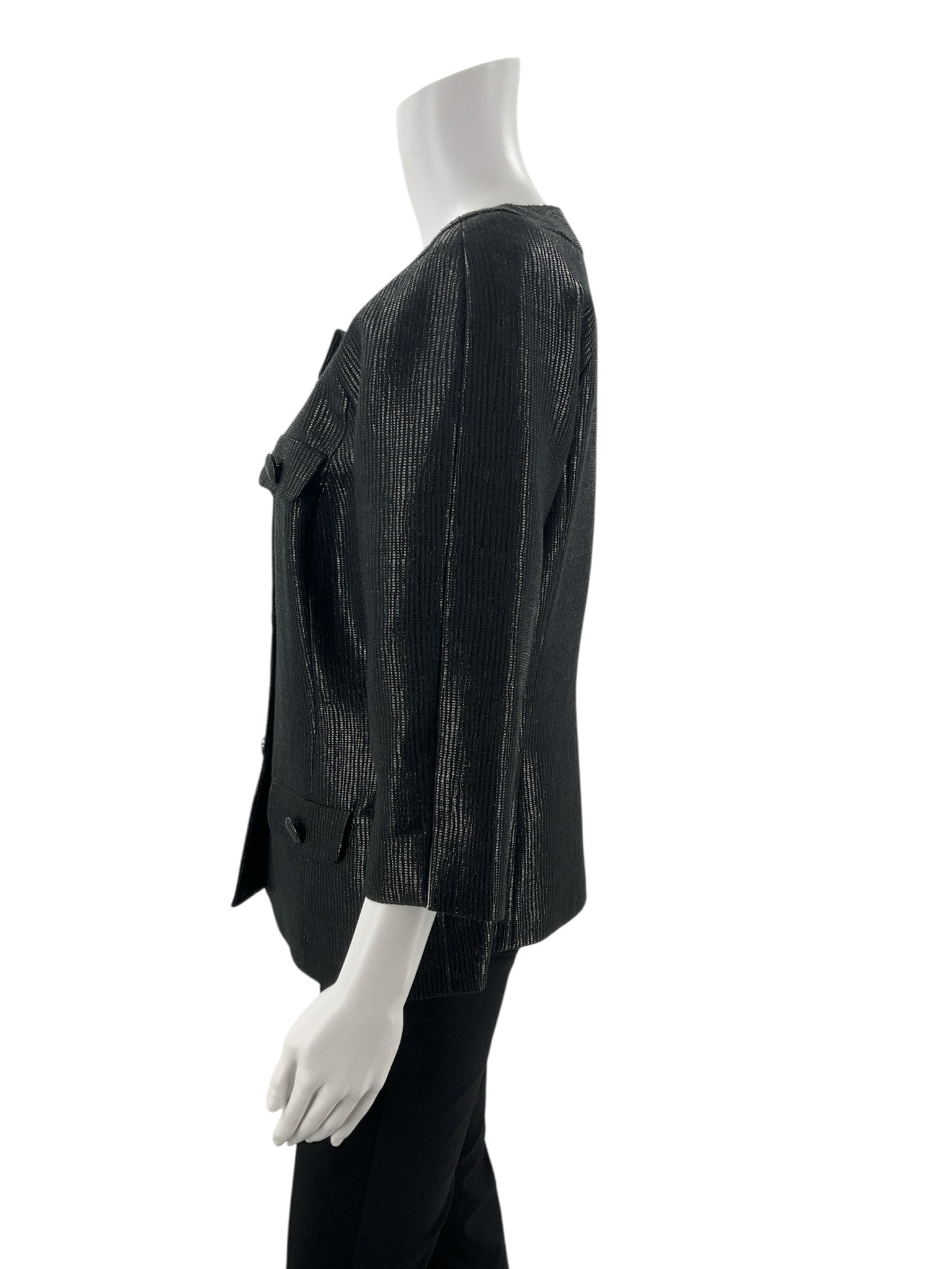 Doncaster Black Solid Pre-Owned Ladies Jacket -  Size 10
