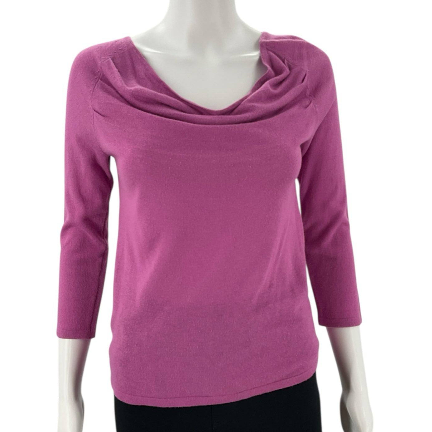 Cable & Gauge Purple Solid Pre-Owned Ladies Top - Size Small Petite - Margaret’s Fine Consignment