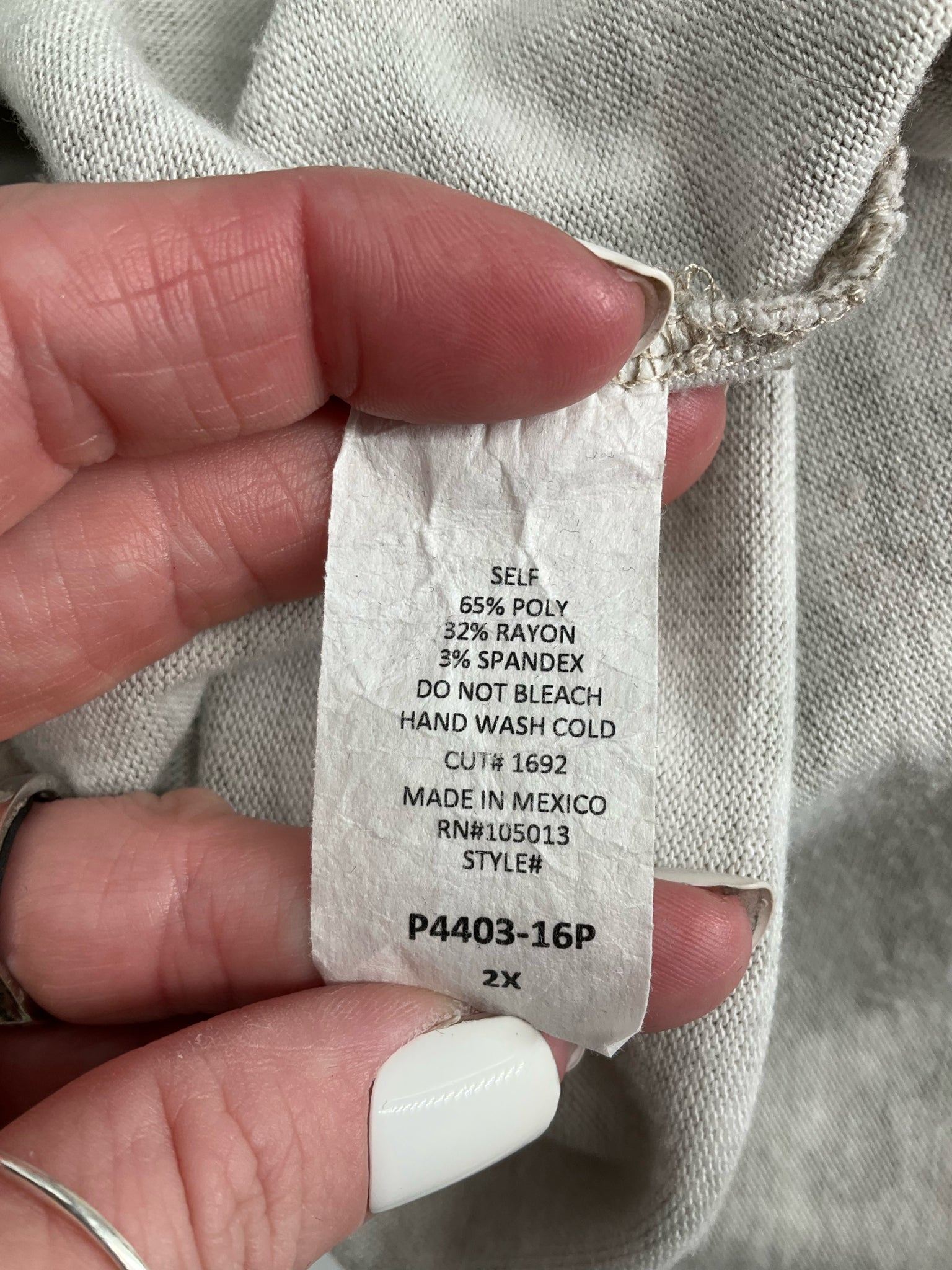 Andree Tan Animal Pre-Owned Ladies Casual Top -  Size 2X