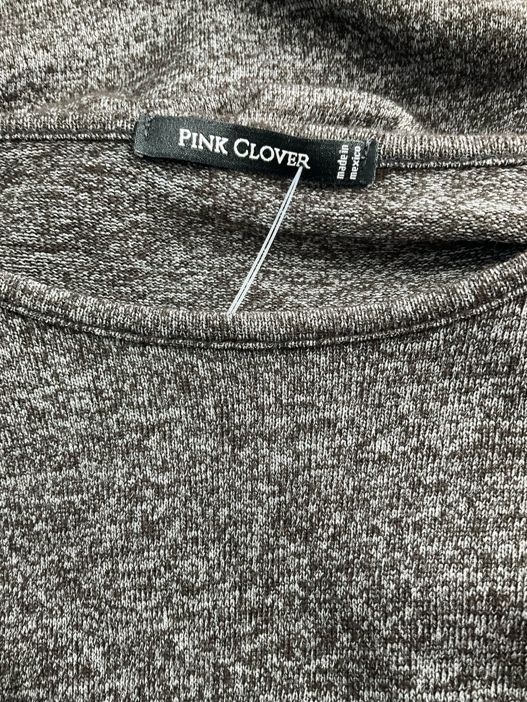 Pink Clover - Heather Gray Solid Pre-Owned Ladies Top - Size Small