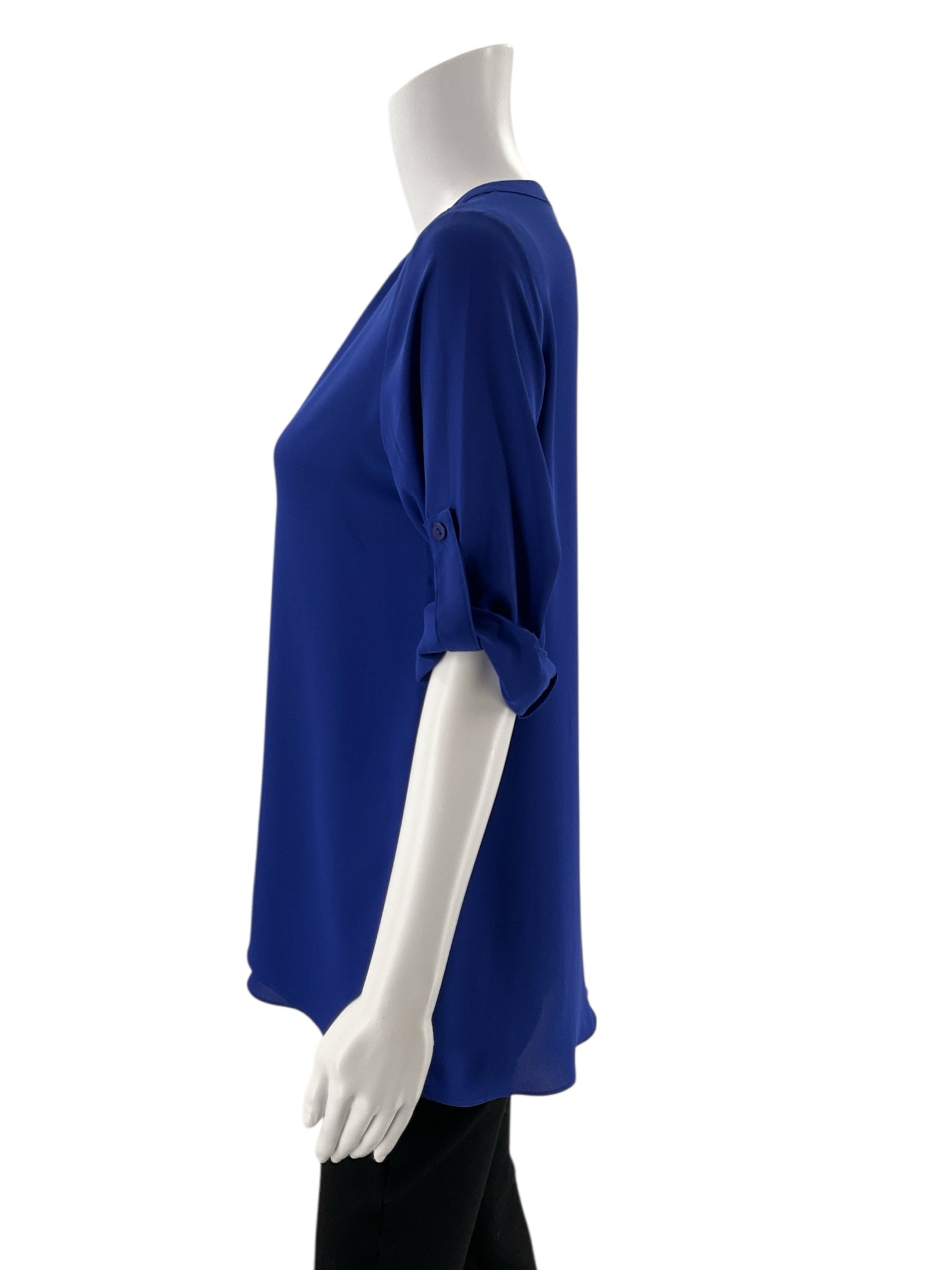 The Limited - Royal Blue Solid Pre-Owned Ladies Casual Top - Size XS