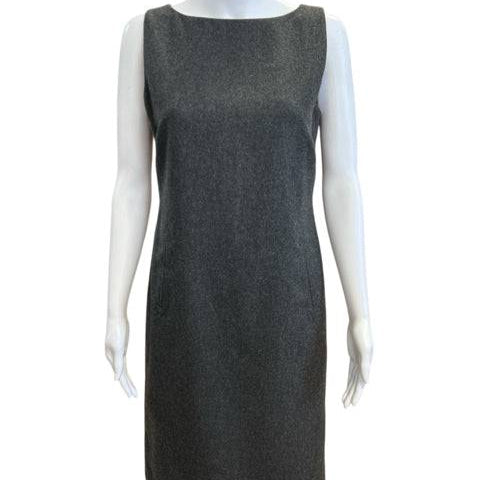 Loft Gray Solid Pre-Owned Ladies Dress - Size 4 - Margaret’s Fine Consignment