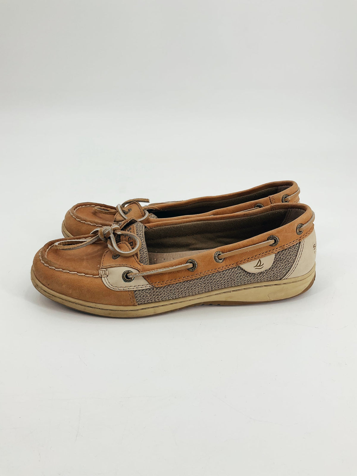 Sperry Tan Solid Pre-Owned Ladies Slip On -  Size 9