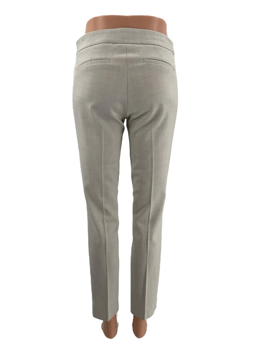 J Crew Light Gray Solid Ladies Pre-Owned Pants - Size 00