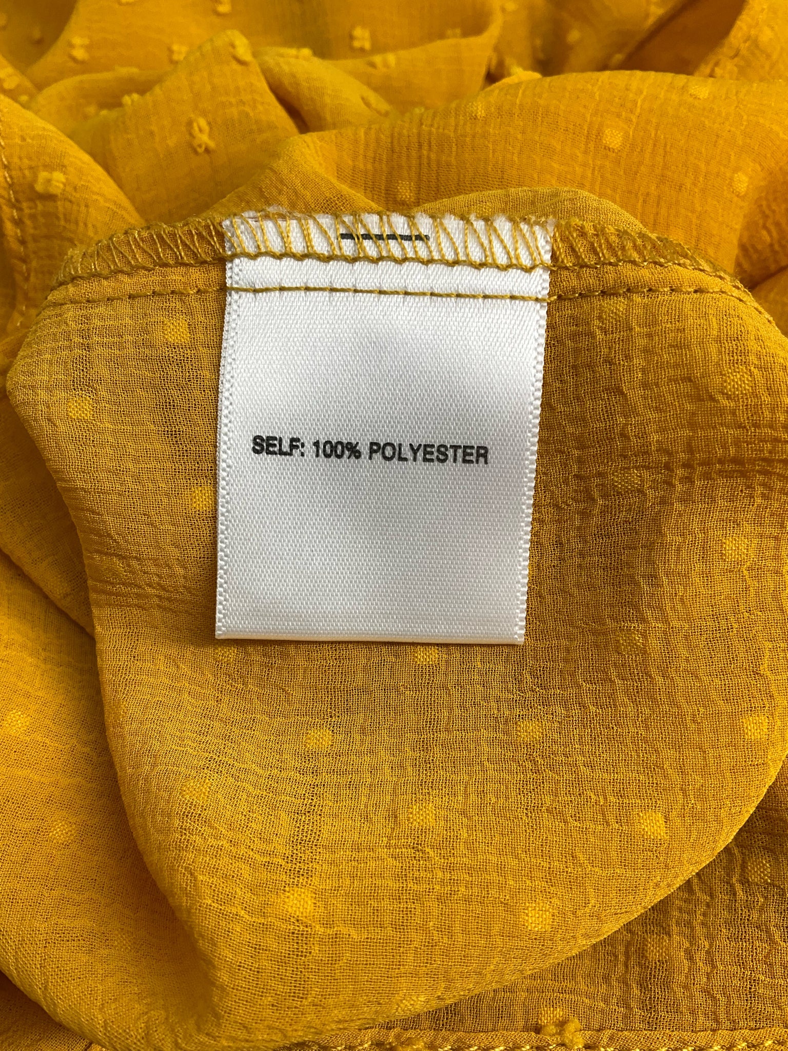 Rose & Olive Mustard Dots Pre-Owned Ladies New With Tags Top -  Size 1X