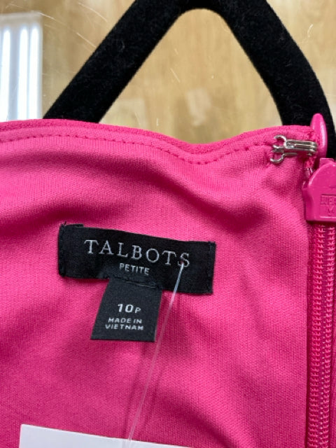 Talbots Hot Pink Solid Pre-Owned Ladies Dress - Size 10 Petite - Margaret’s Fine Consignment