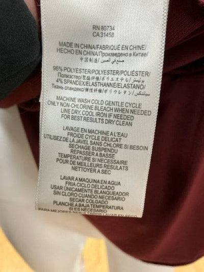 BCBG Maroon Solid Pre-Owned Ladies Dress - Size Small