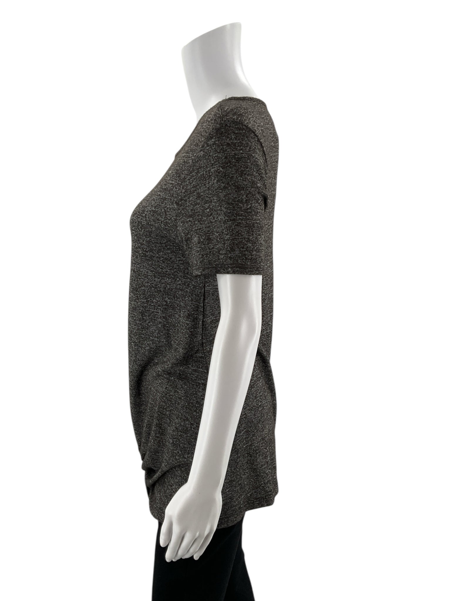 Pink Clover - Heather Gray Solid Pre-Owned Ladies Top - Size Small