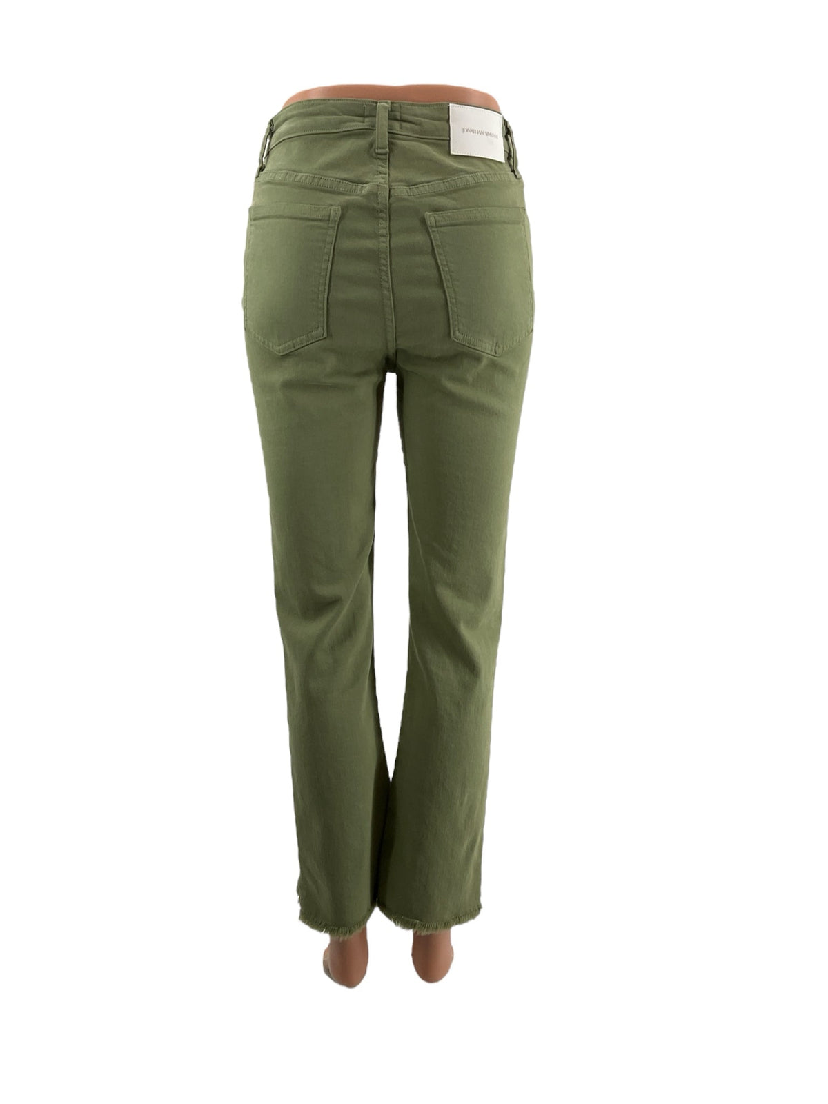 Jonathan Simkhai Olive Solid Pre-Owned Ladies Pants - Size 4