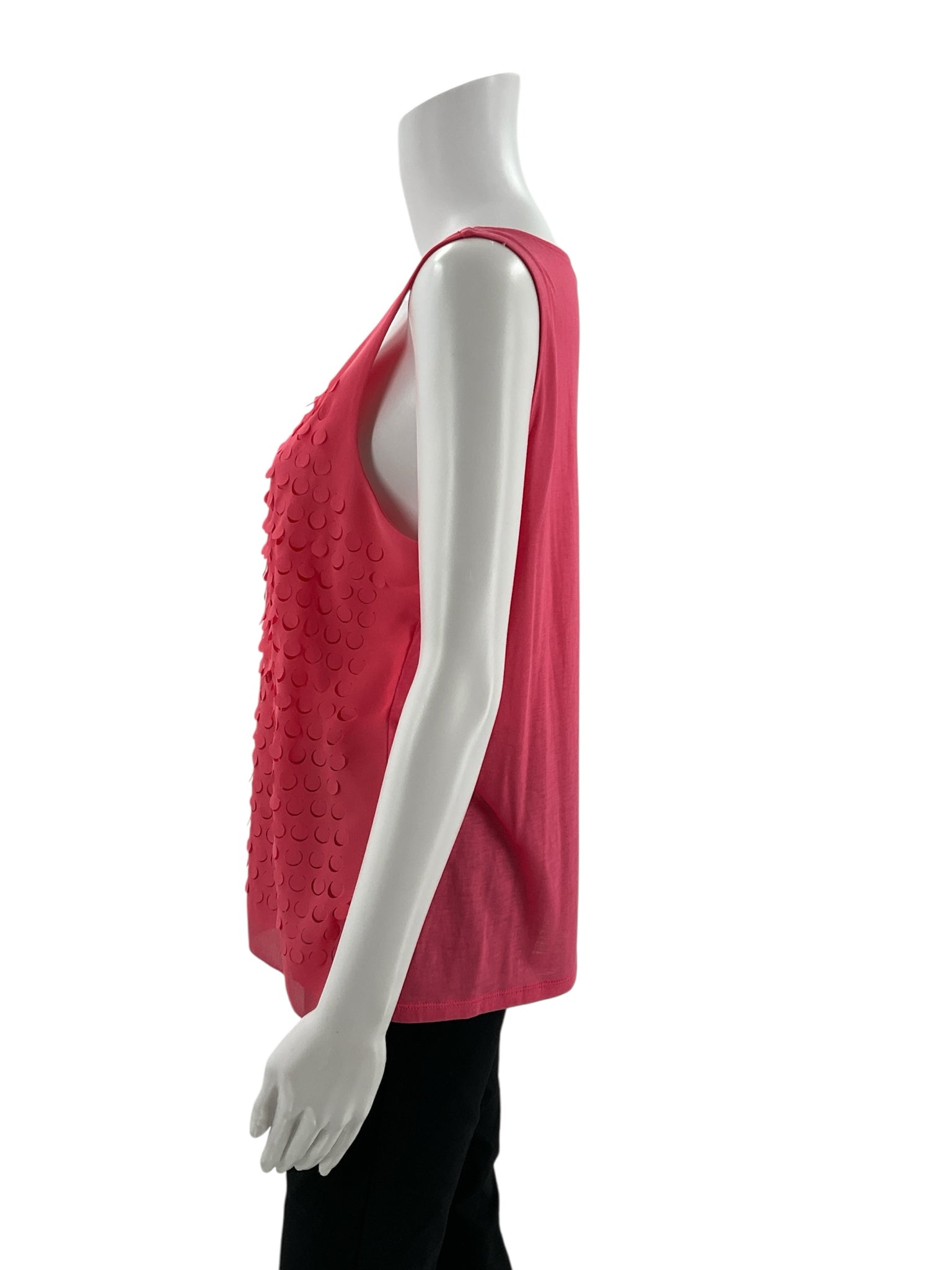 Ann Taylor Pink Solid Pre-Owned Ladies Top - Size Large Petite