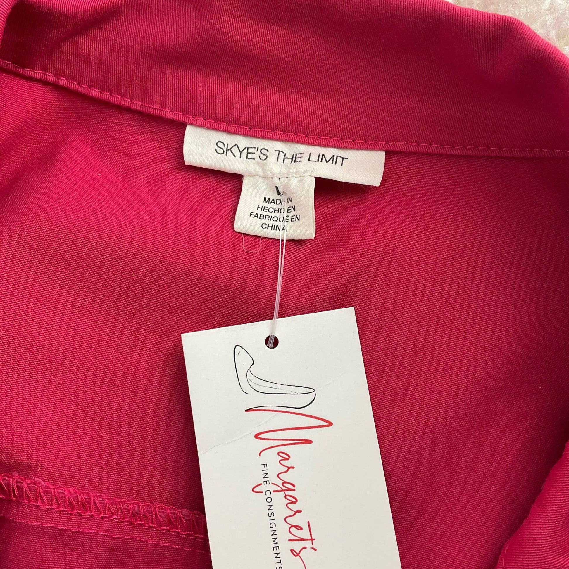 Skye's The Limit Pink Solid Pre-Owned Ladies Jacket - Size Large - Margaret’s Fine Consignment
