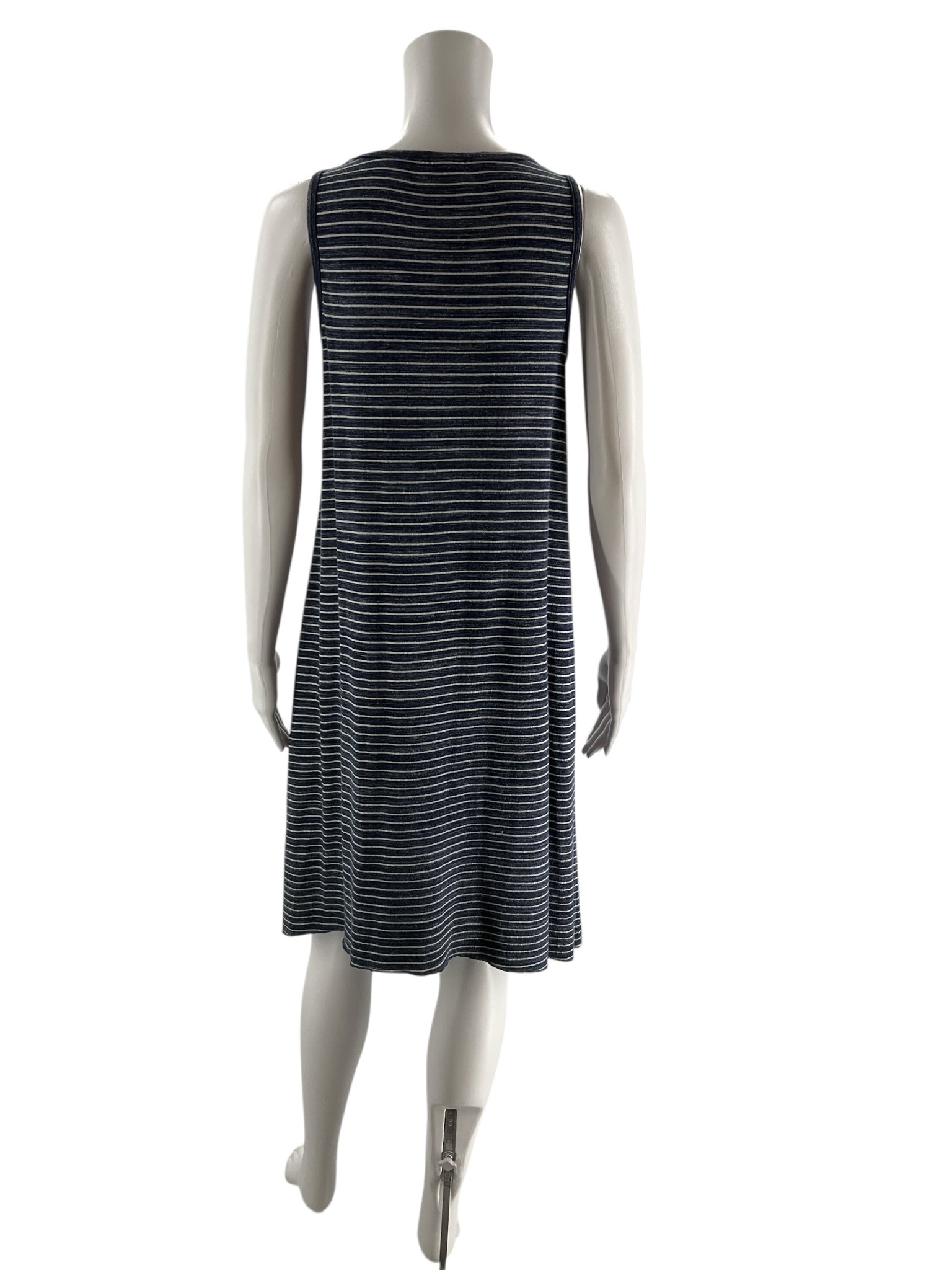 Soma Navy/White Stripe Pre-Owned Ladies Dress - Size XS