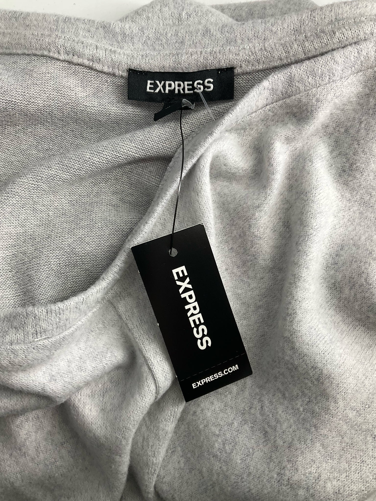 Express -  Gray Solid Pre-Owned Ladies New With Tags Casual Top -  Size M