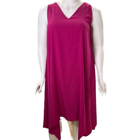 Alex Marie Fushia Solid Ladies Pre-Owned Dress - Size XL - Margaret’s Fine Consignment