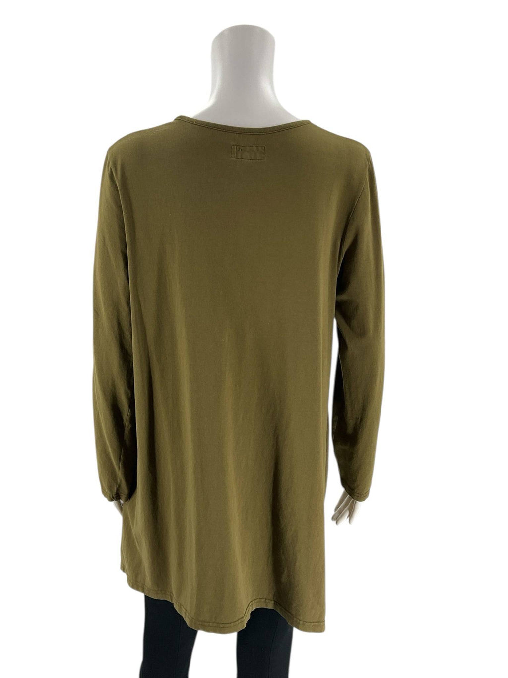 Iridium Olive Solid Top - Size Small - Margaret’s Fine Consignment