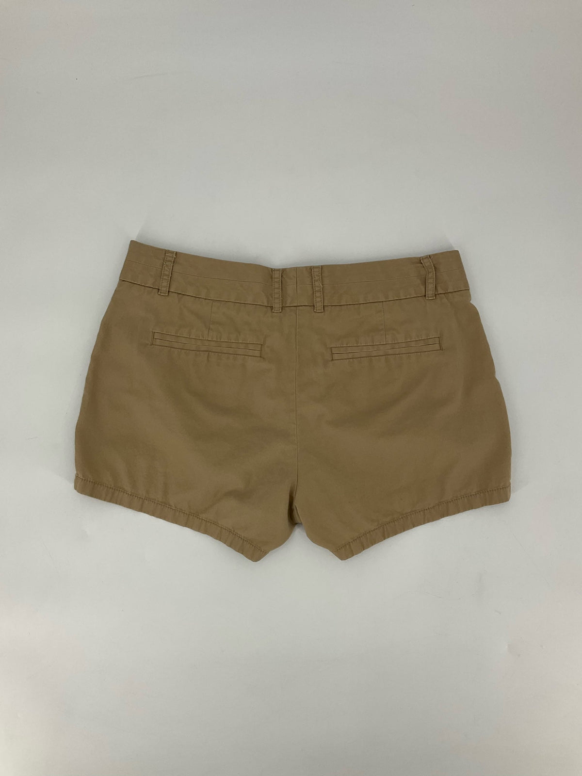 J Crew Khaki Solid Pre-Owned Ladies Shorts - Size 4