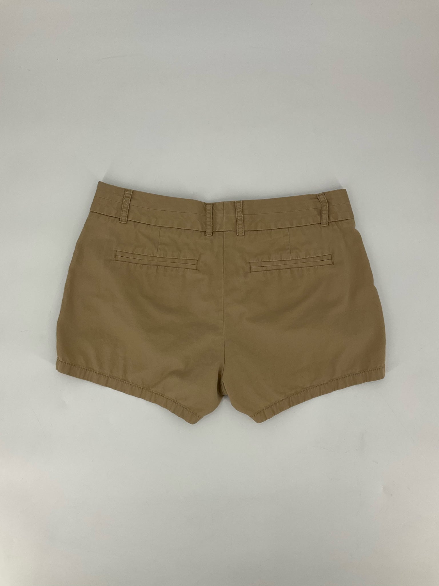 J Crew Khaki Solid Pre-Owned Ladies Shorts - Size 4