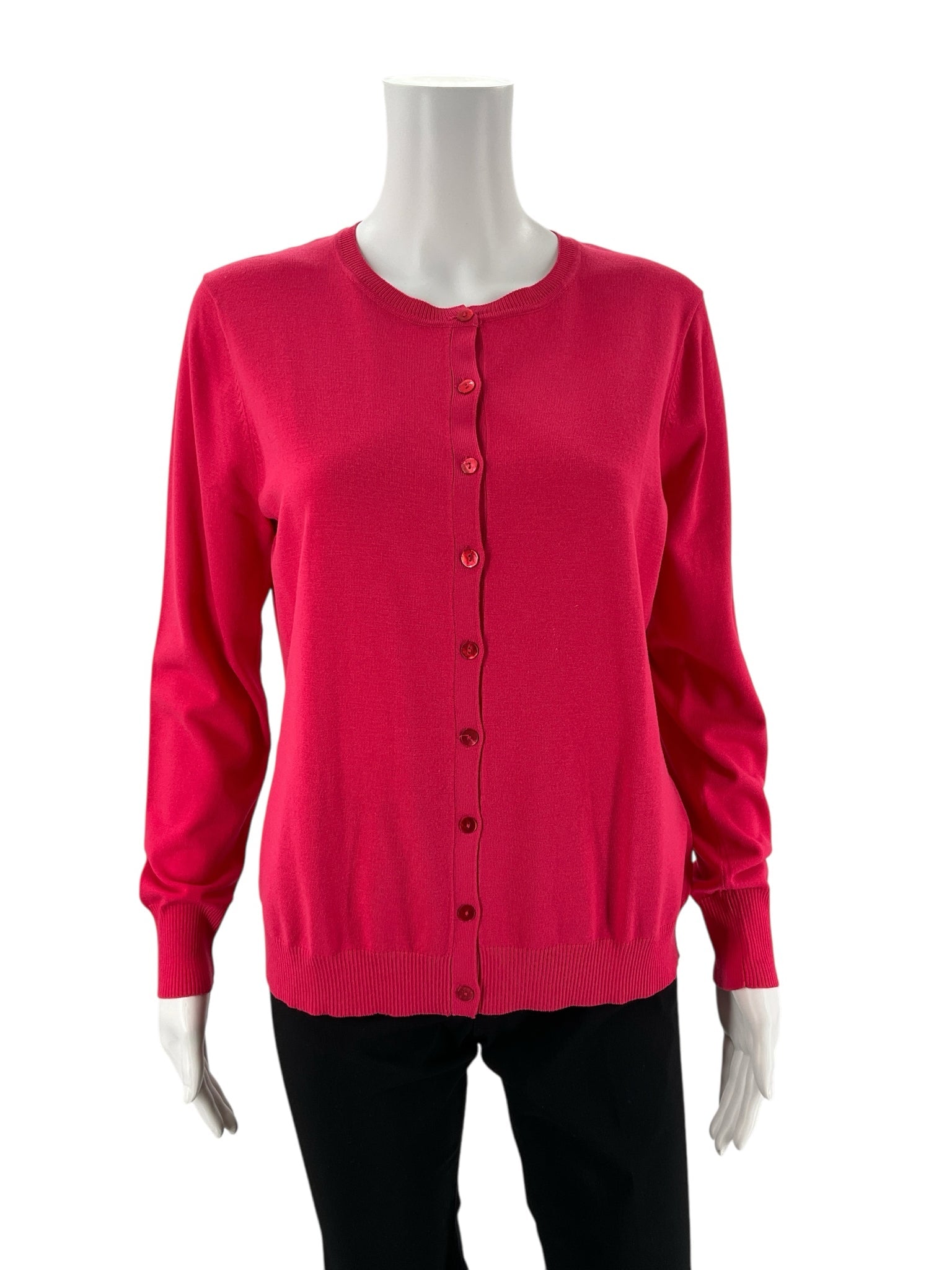 August Silk Pink Solid Pre-Owned Ladies Top -  Size Large
