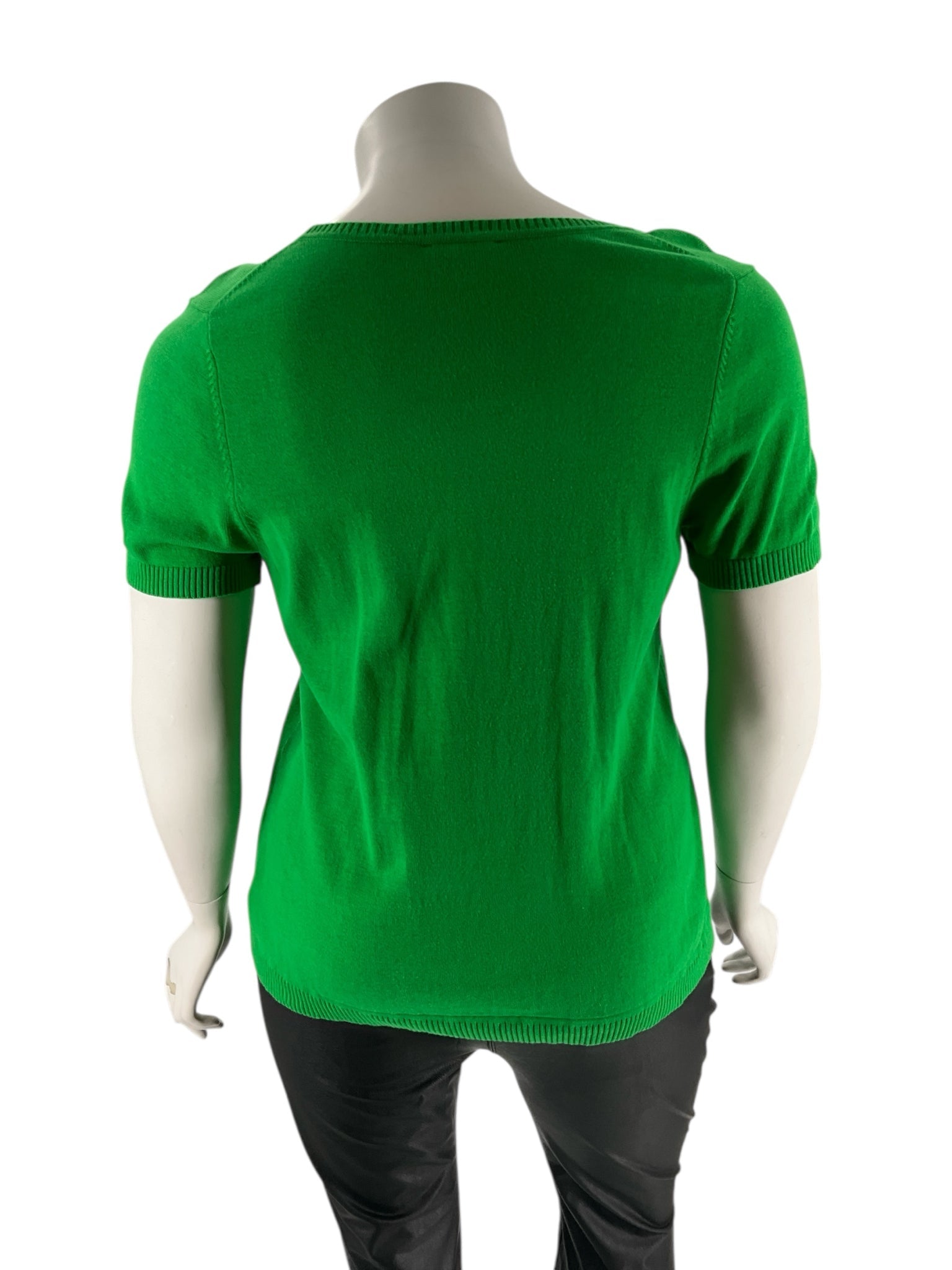 Isaac Mizrahi Green Shell Pre-Owned Ladies Casual Top -  Size 1X