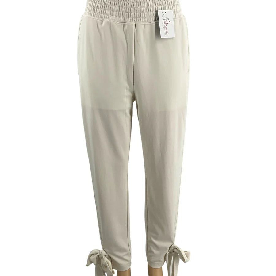 Fabletics Cream Pre-Owned Ladies Pants – Size Large