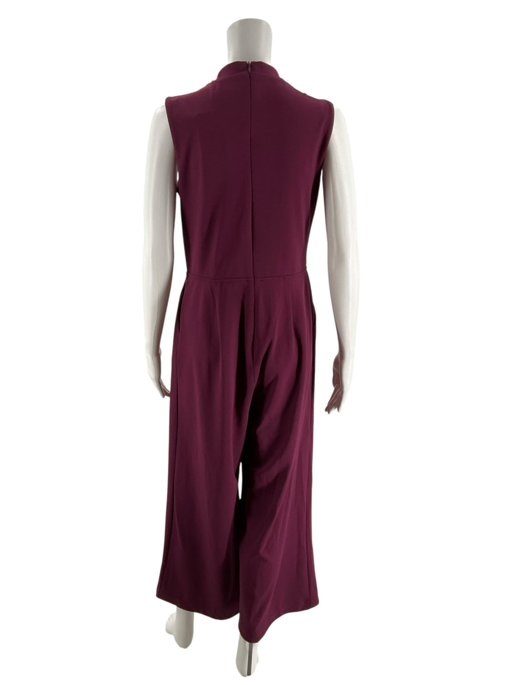 Stella & Julie Plum Solid Pre-Owned Ladies Jumpsuit - Size 8