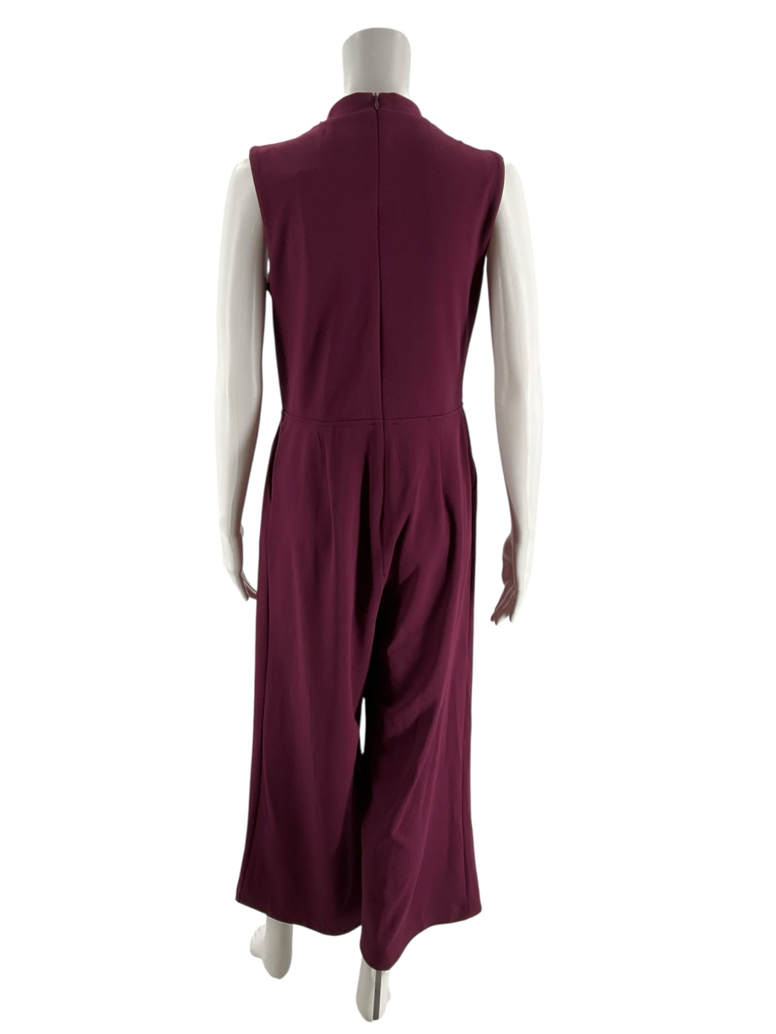 Stella & Julie Plum Solid Pre-Owned Ladies Jumpsuit - Size 8