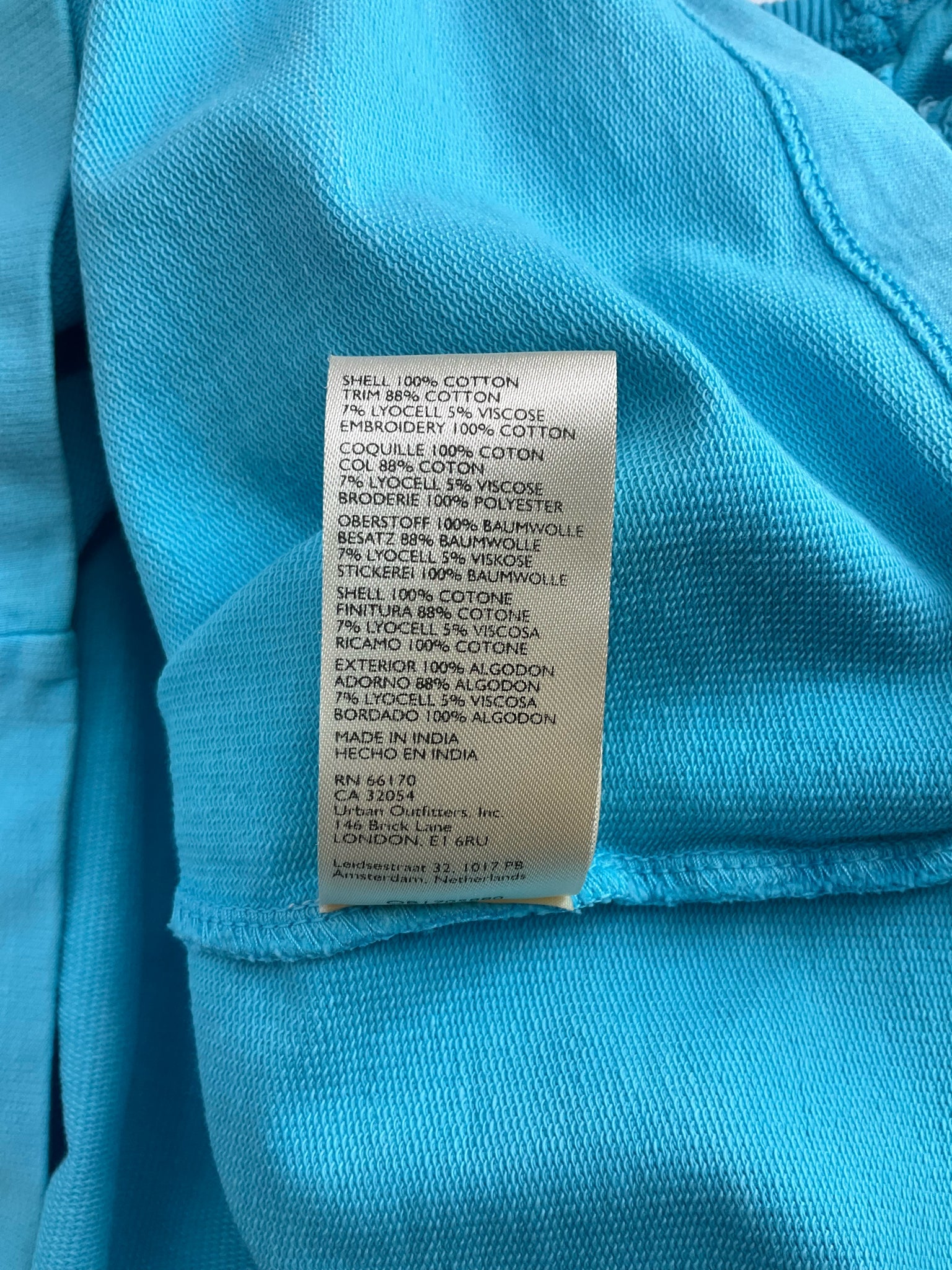 Pilcro - Turqoise Lace Pre-Owned Ladies Casual Top - Size XS