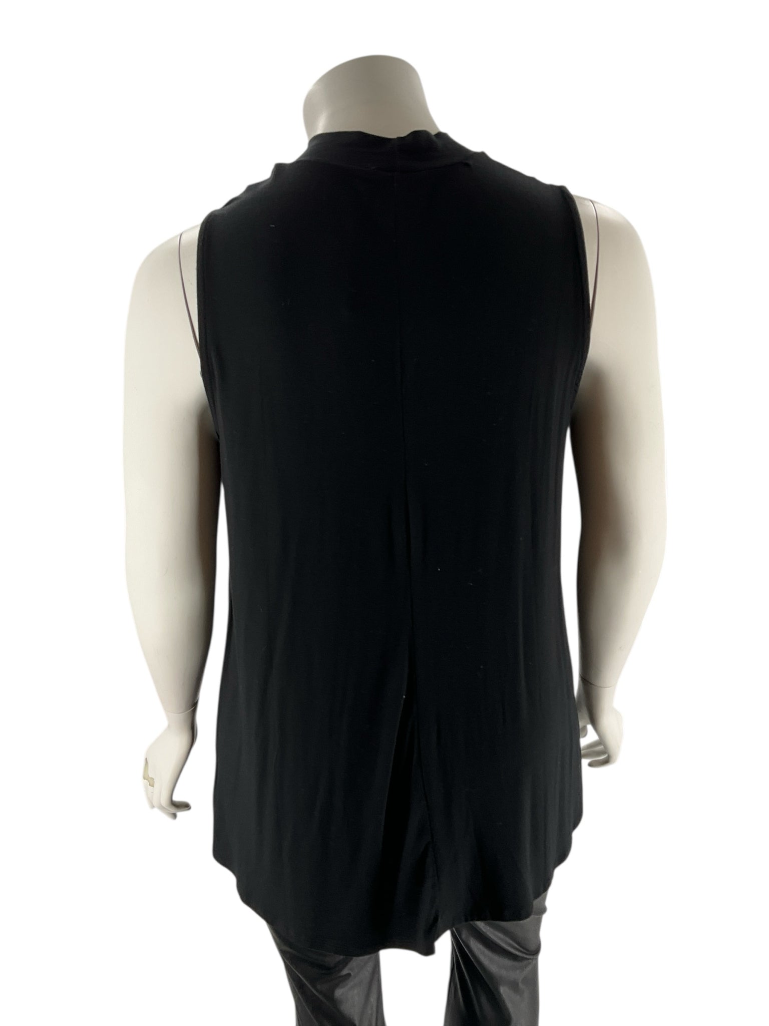 Alison Andrews Black Solid Pre-Owned Ladies Sleeveless Top - Size 2X