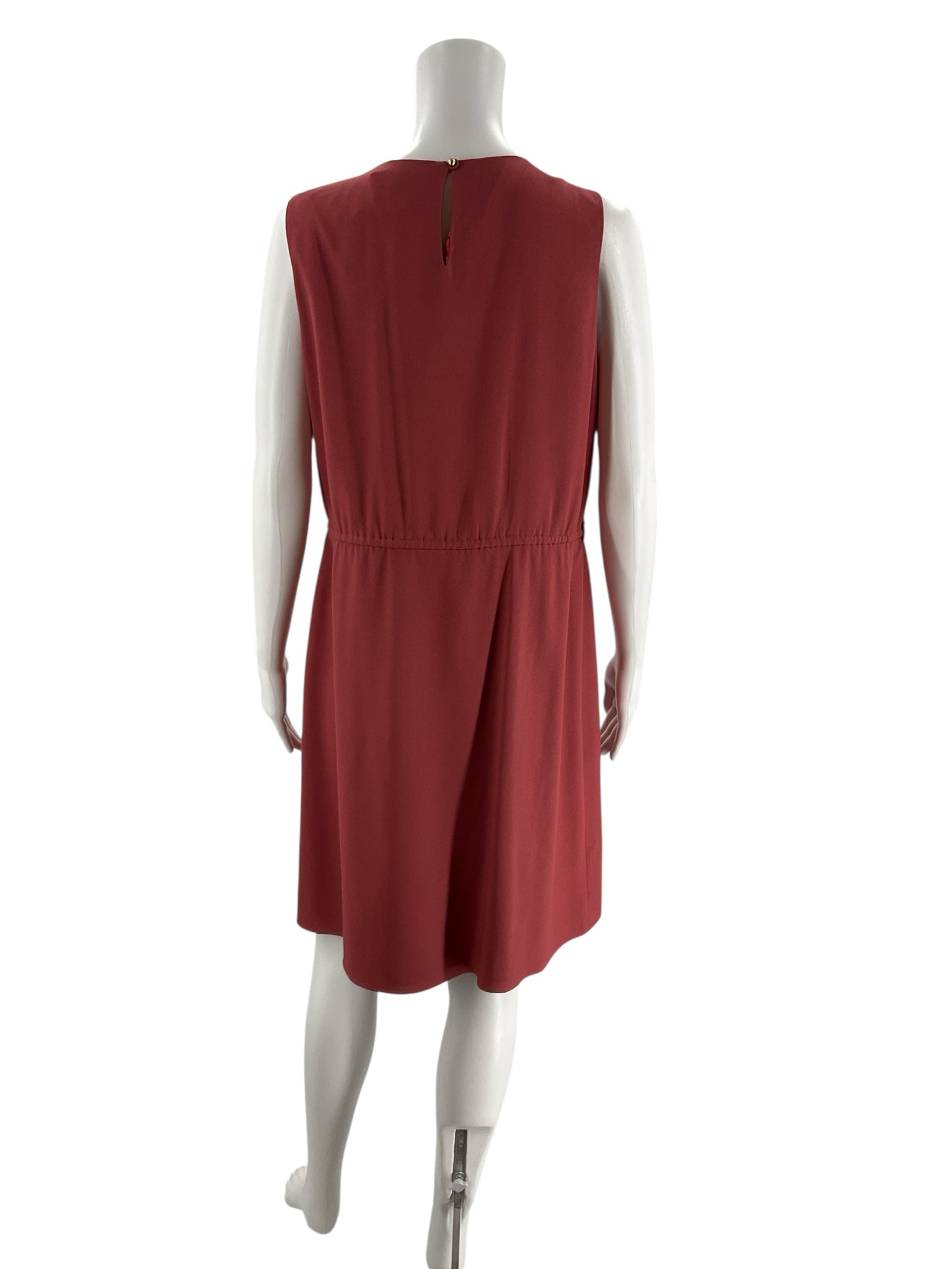 Tahari Mauve Ruffle Pre-Owned Ladies Dress - Size 8