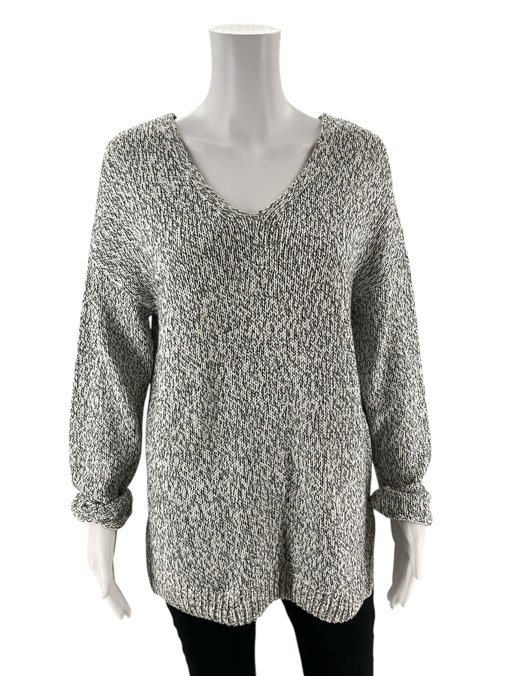 Cupcake -  white/black Heathered Pre-Owned Ladies Casual Top - Size M