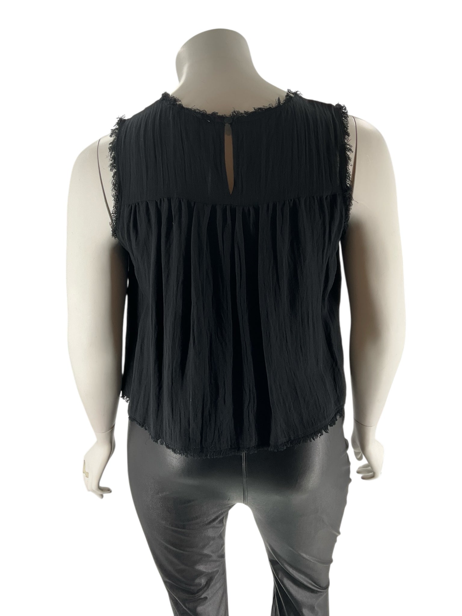 GILLI Black Pre-Owned Ladies Sleeveless Top - Size 1X