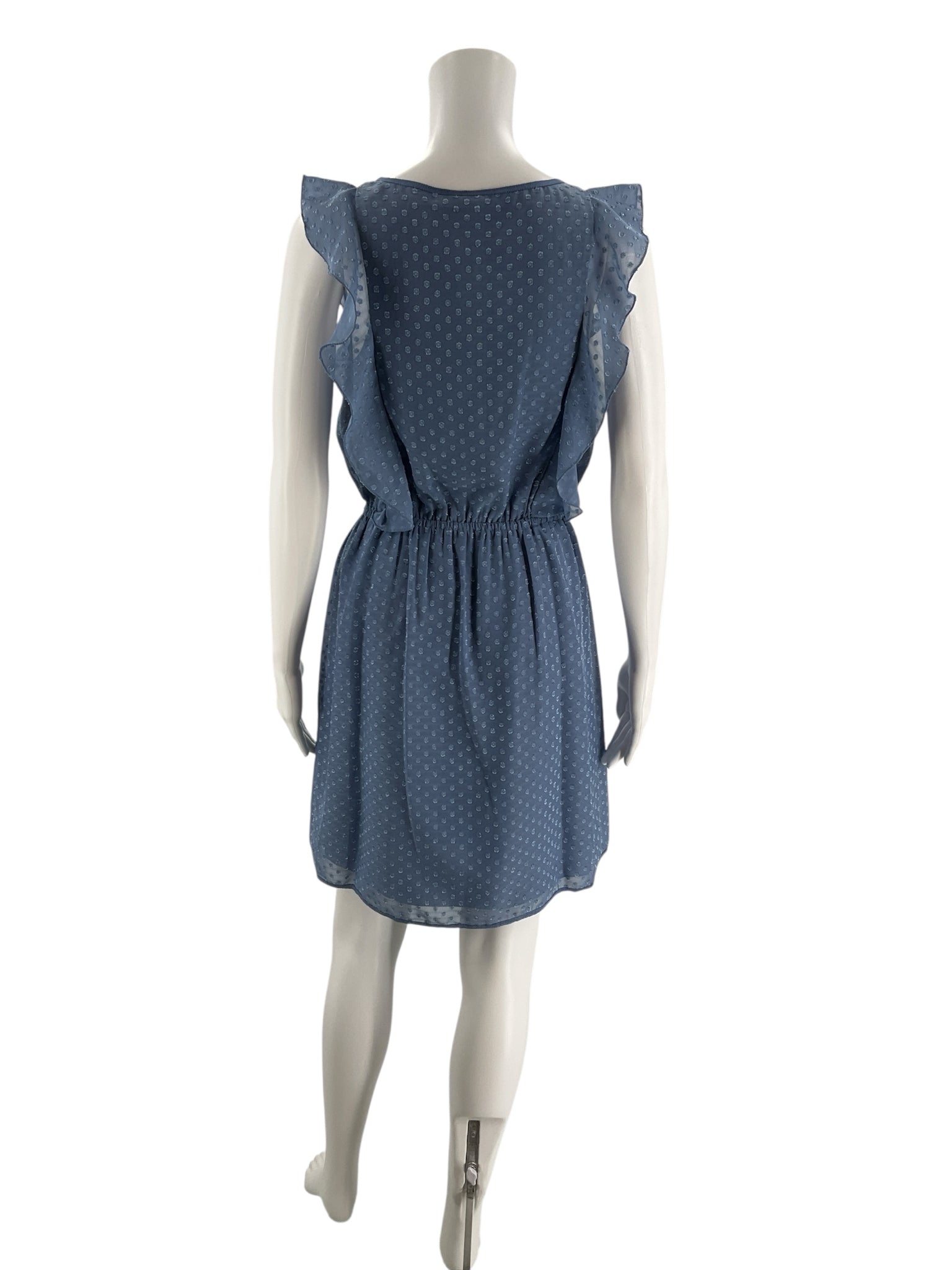 Chelsea & Theodore Blue Textured Pre-Owned Ladies New With Tags Dress - Size XS