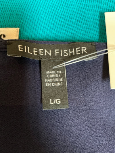 Eileen Fisher Navy Solid Pre-Owned Ladies Top - Size Large