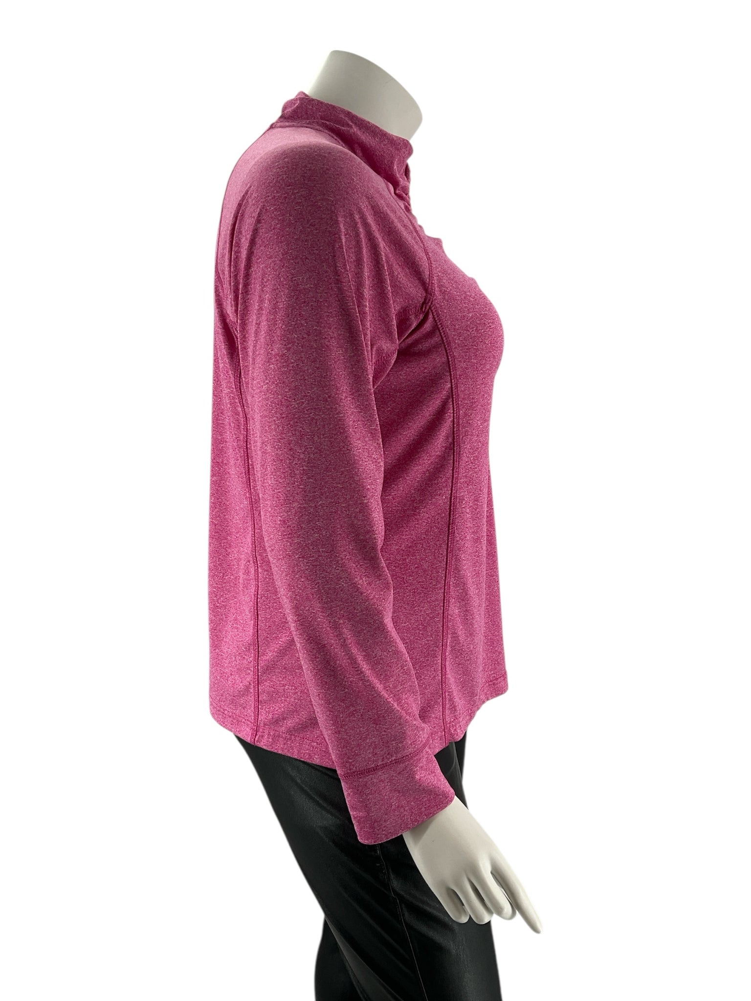 Athletech Pink Heathered Pre-Owned Ladies Casual Top -  Size 1X